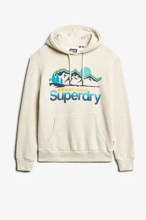Superdry McQueen Marl CL Great Outdoors Graphic Hoodie XXL