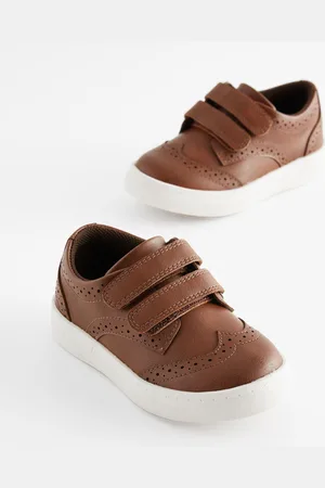 Next Standard Fit (F) Touch Fastening Brogues Shoes AU 6 (EU 23)