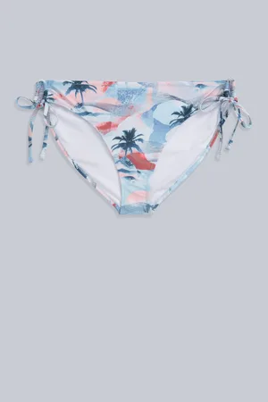 Animale Blue Iona Tie Side Printed Bikini Bottoms AU 18