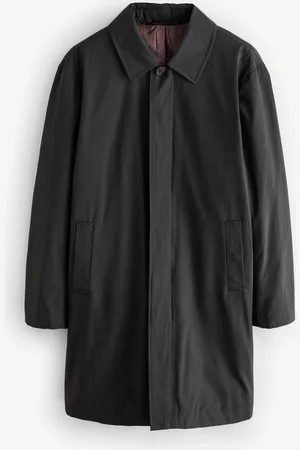 Next Black Shower Resistant Padded Trench Coat M