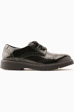 Start Rite Start-Rite Black Leather Wide Fit School Shoes US (UK 7 )