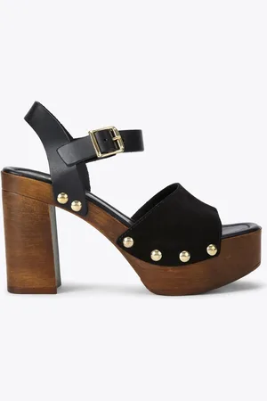 Carvela Comfort Festa Block Black Sandals AU 5 (EU 36)