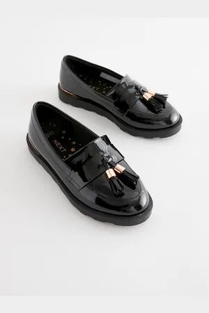 Next Standard Fit (F) School Tassel Loafers AU 1.5 (EU 33.5)
