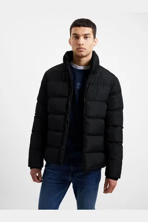 French Connection Black Mid Length Row Funnel Neck Jacket XL