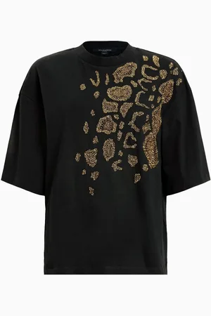 AllSaints AllSaints Black Flow 100% Organic Cotton Amelie T-Shirt M