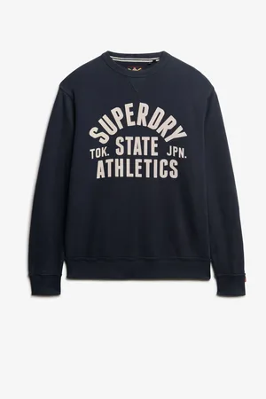 Superdry Blue Athletic Essential Loose Fit Hoodie L