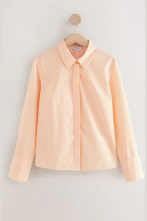 Next Fitted Collared Essential Long Sleeve Shirt AU 22
