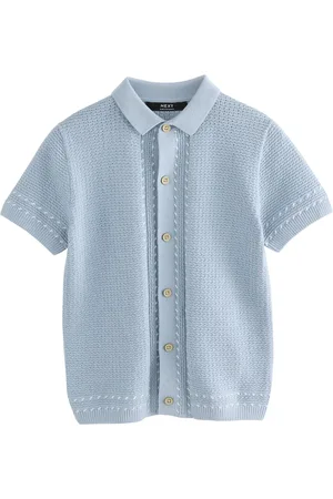 Next 100% Cotton Short Sleeve Knitted Polo Shirt (3-16yrs) 12 Years (152cm)