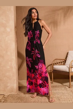 Love & Roses Halter Neck Maxi Dress AU 18