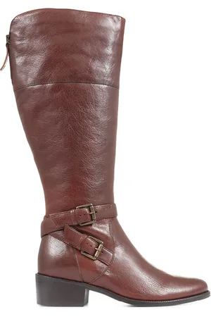 JONES BOOTMAKER Brown Phoebe L Calf Leather Knee-High Boots AU 7 (EU 38)