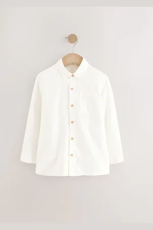 Next Long Sleeve Linen Mix Relax Fit Shirt (3-16yrs) 10 Years