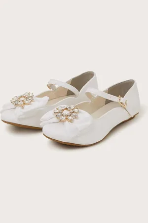 Accessorize Diamante Bow Strap Ballet Flats AU 7 (EU 24)