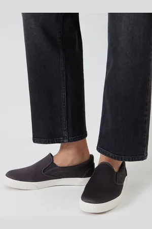 Hush Puppies Grey Gili Satin Slip On Trainers AU 10 (EU 42)