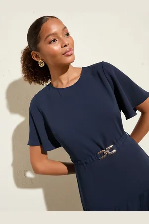 Friends Like These Sleeveless Drop Pleated Waist Midi Dress 12