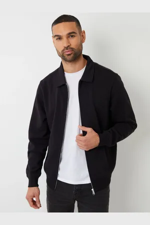 Threadbare Black Zip Up Collared Sweatshirt XXL