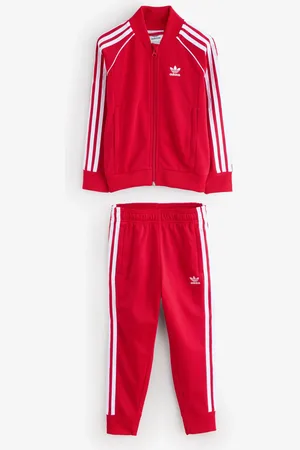 adidas Red SST Adicolour Tracksuit 110116cm