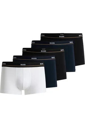 HUGO BOSS Blue Essential Stretch Cotton 5 Pack Boxers XL