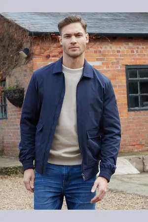 Threadbare Navy Patch Pocket Collared Zip-Through Jacket XXL