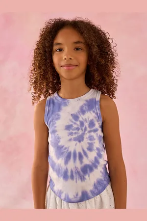Next Blue Tie Dye Rib Vest (3-16yrs) 12 Years (152cm)