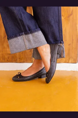 Novo Cecilia Woven Low Block Ballerinas AU 9 (EU 40)