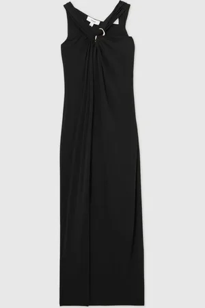 Reiss Eliza Gathered Neck Jersey Midi Dress 10