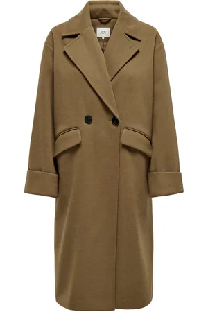 JDY Brown Long Tailored Coat AU 12-14