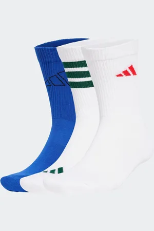 adidas White Logo Socks 3 Pack 2-3.5