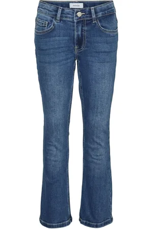 VERO MODA Blue Girls High Waisted Slim Fit Flared Jeans 8 Years (128 cm)