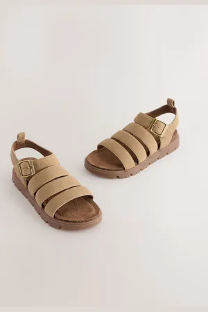 Next Tan Brown Chunky Corkbed Sandals AU 1 (EU 33)