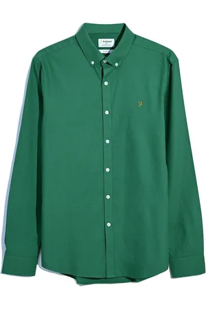 Farah Brewer Long Sleeve Shirt XL