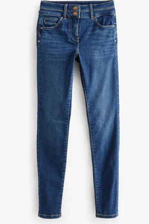 Next Mid Blue Wash Lift Slim And Shape Skinny Jeans AU 18 R