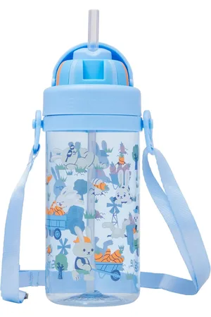 SMIGGLE Blue Out & About Teeny Tiny Drink Bottle With Strap 400Ml one