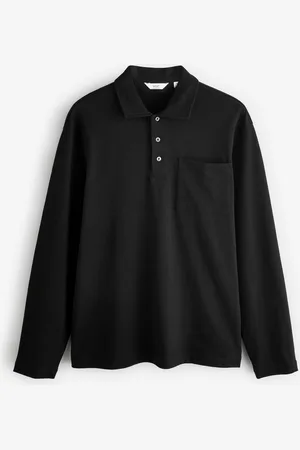 Next Heavyweight Long Sleeve Polo Shirt M