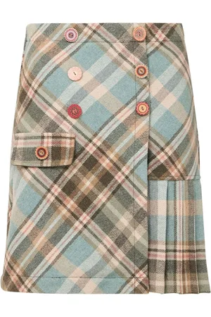 Joe Browns Checked A-Line Mini Skirt AU 8