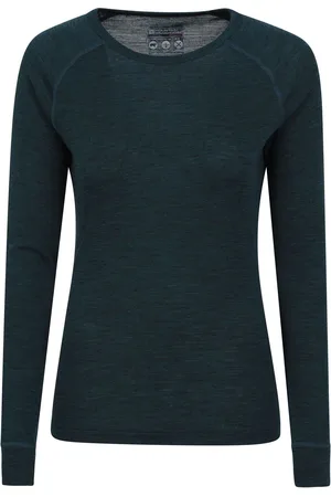 Mountain Warehouse Light Blue Womens Merino II Thermal Top AU 14