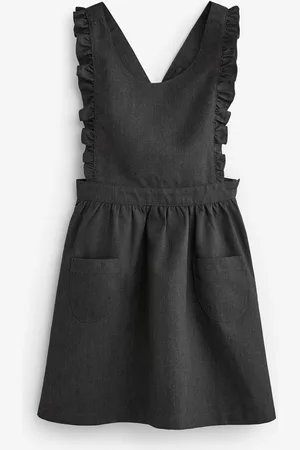 Next Ruffle Detail Pinafore School Dress (3-14yrs) 11 Years (146cm)