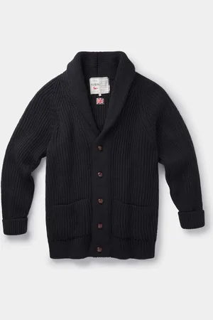Aubin Earl Shawl Collar Wool Cardigan M