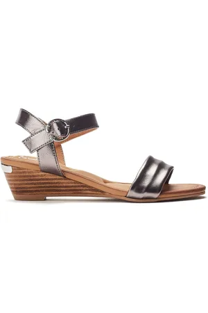 Moda In Pelle Mayapple Heel Clip Wedges Strappy Leather Sandals AU 8 (EU 39)