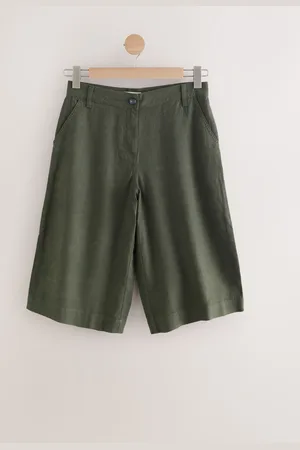 Next Linen Rich Jort Shorts AU 14 Petite