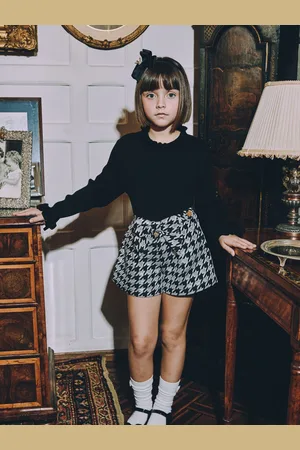 Angels Face Laetitia Houndstooth Shorts With Bow 12