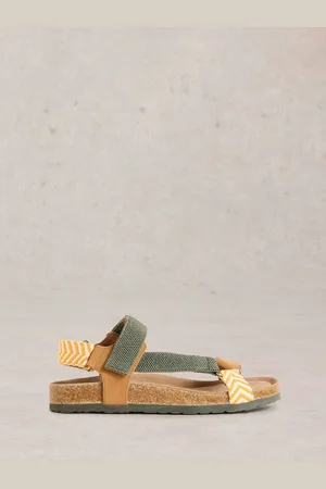 White Stuff Brown Trek Footbed Sandals AU 8 (EU 38.5)