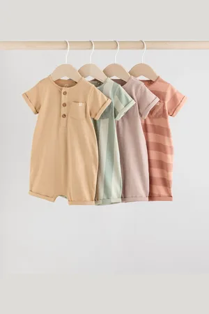 Next Minerals Baby Jersey Rompers 4 Pack Up to 3 Months (62cm)
