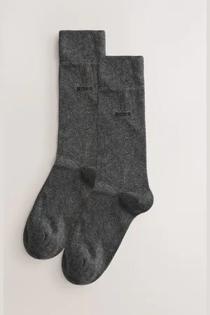 HUGO BOSS Grey Regular Length Socks 2 Pack S-M