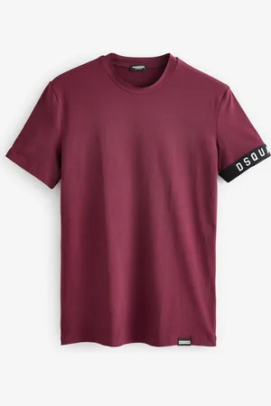 Dsquared2 Burgundy Red Underwear Arm Logo T-Shirt XL