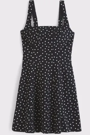 Abercrombie & Fitch Stretch Polka Dot Mini Dress large