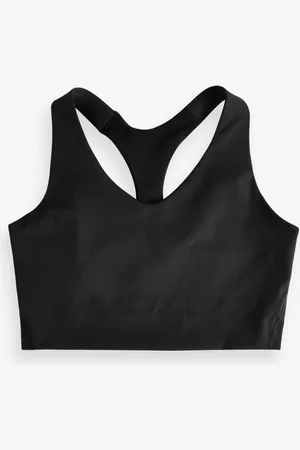 Spanx Longline Medium Impact Sports Black Bra S