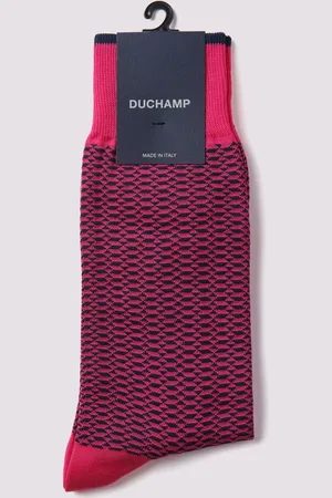 Duchamp Pink Mini Geo Socks M-L