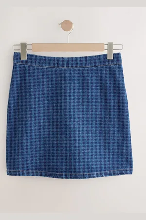Next Denim 100% Cotton Mini Skirt 16long