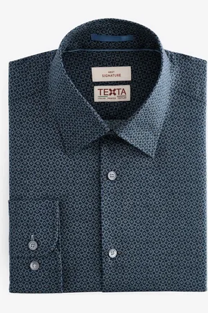 Next Slim Fit Signature Single Cuff 100% Cotton Formal Shirt AU 46 Regular