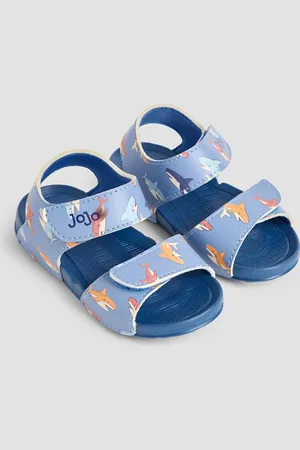 JoJo Maman Bébé Blue Double Strap Summer Sandals AU 6 (EU 23)